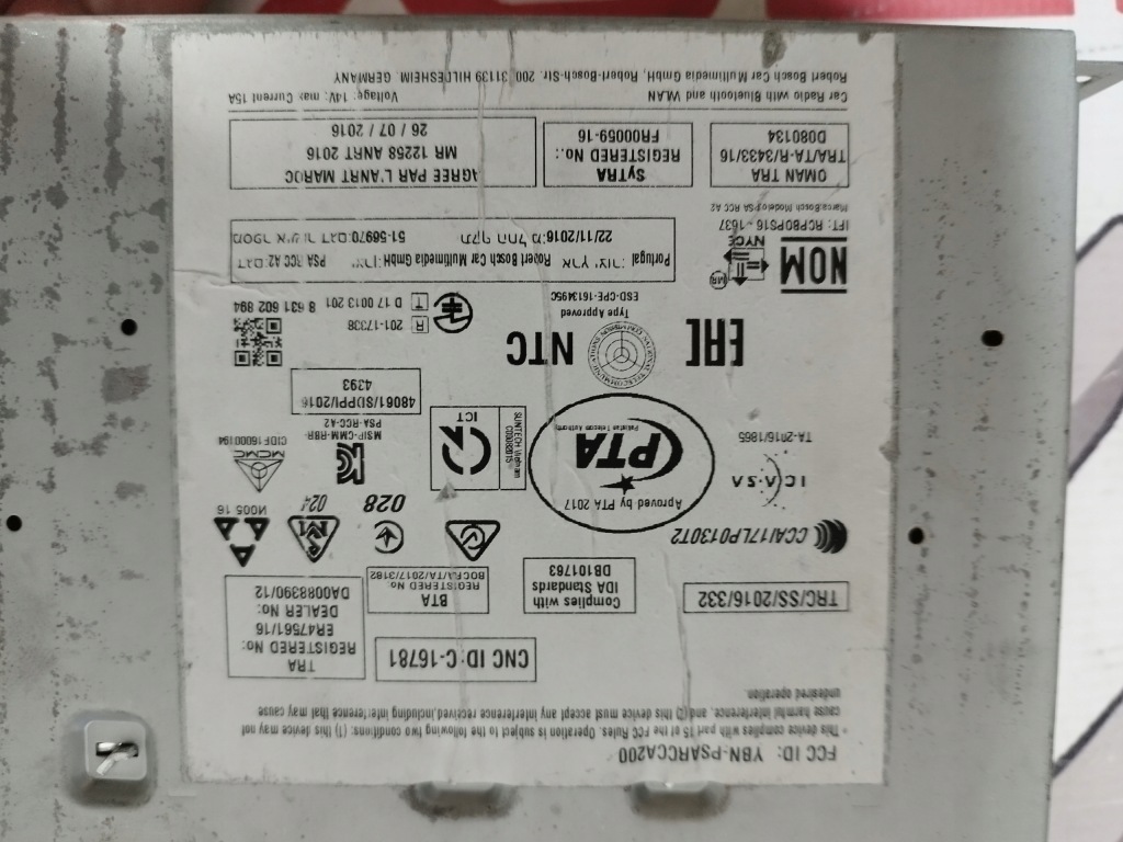 фото №3, Навігація радіо bosch psa rcc a2 citroen c3 iii aircross org 9822730180