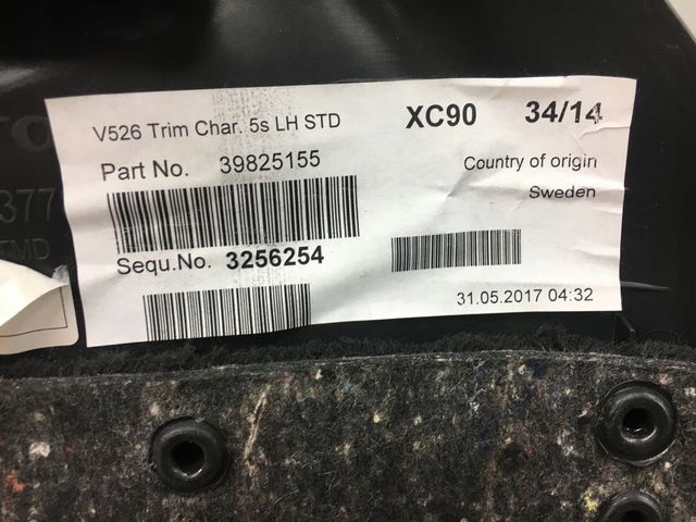 фото №5, Volvo xc90 ii обшивка багажника лівий 39825155
