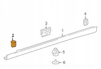 фото №1, Клипса порог mercedes w204 w207