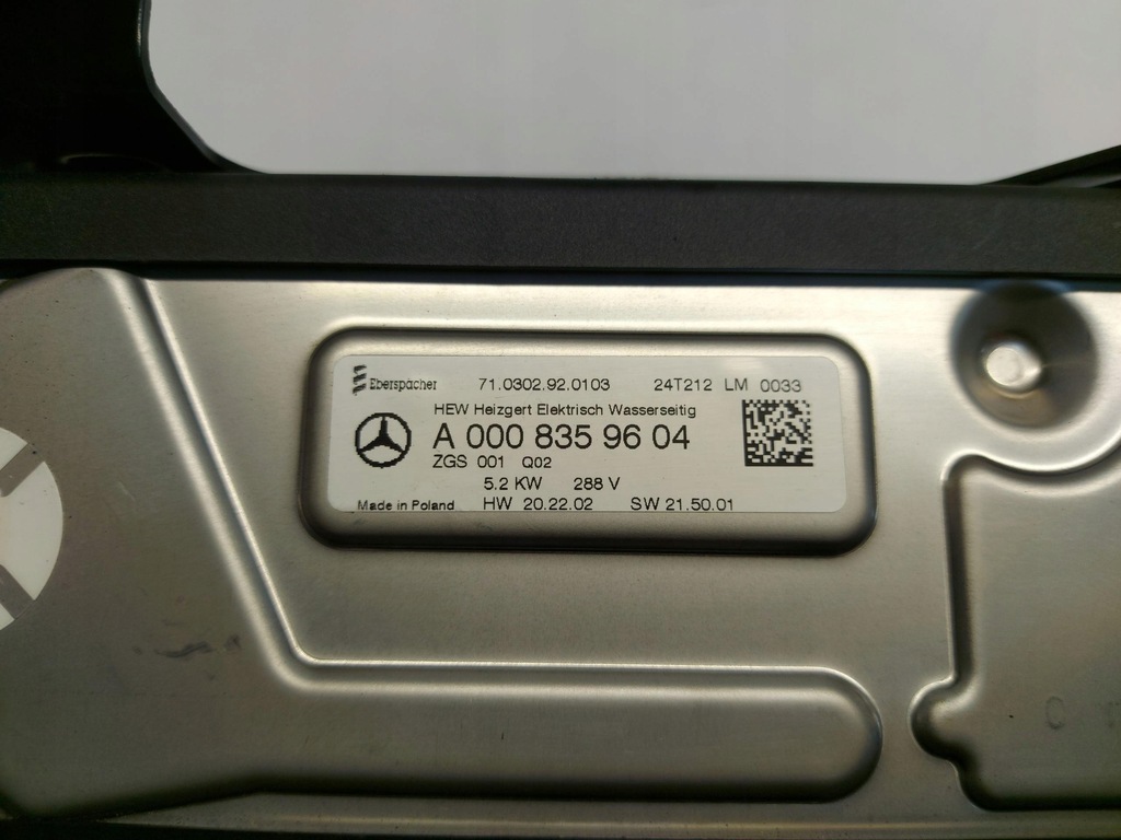 фото №5, Mercedes gla 250e lift ii h247 отопитель нагреватель электрическая a0008359604