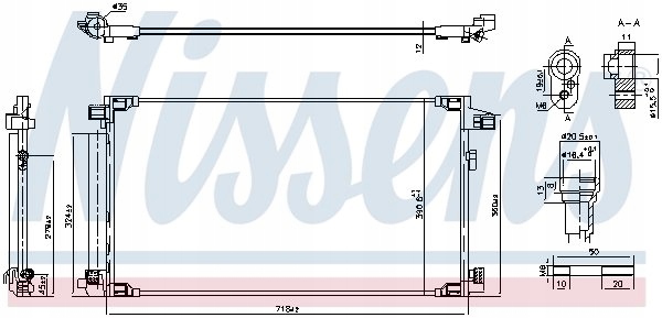 фото №12, Радіатор кондиціонера nissens 941071