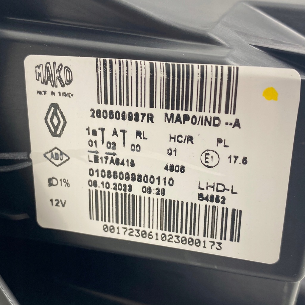 фото №16, Новий оригінальний номер фара лампа ліва лівий перед do renault clio v 260609987r