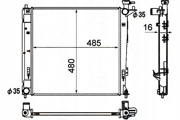фото №1, Behr hella радіатор wody hyundai ix35 2.0 crdi l