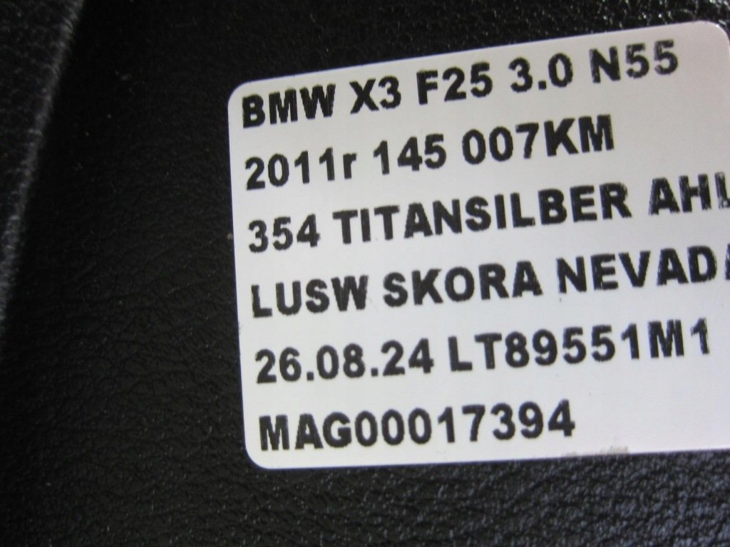 фото №12, Bmw x3 f25 x4 f26 панель приладів приладова панель  czarna 9311544 51459311544