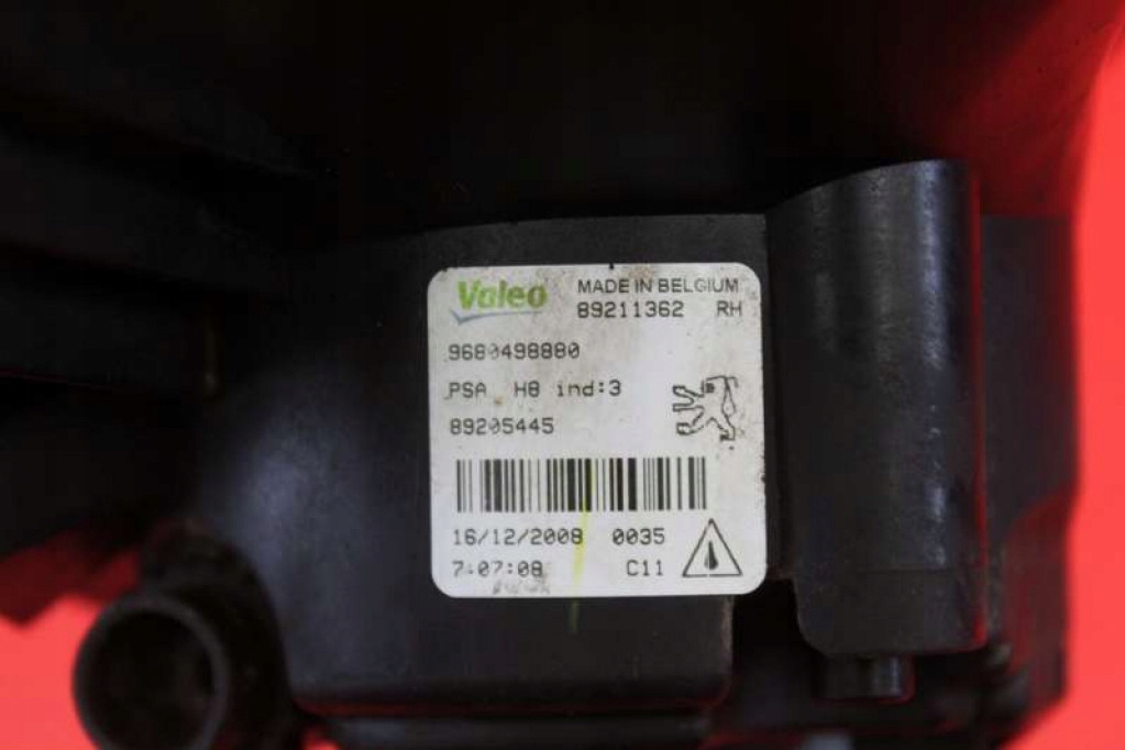 фото №5, Противотуманная фара правый перед передний 9680498880 peugeot 308 1 i t7 07-11