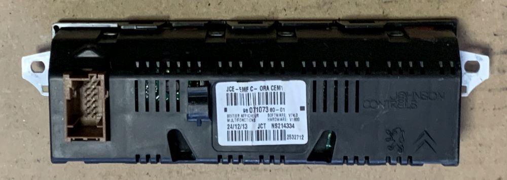 фото №2, Дисплей радіо citroen c3, c4, ds4, ds3 lift 9807107380