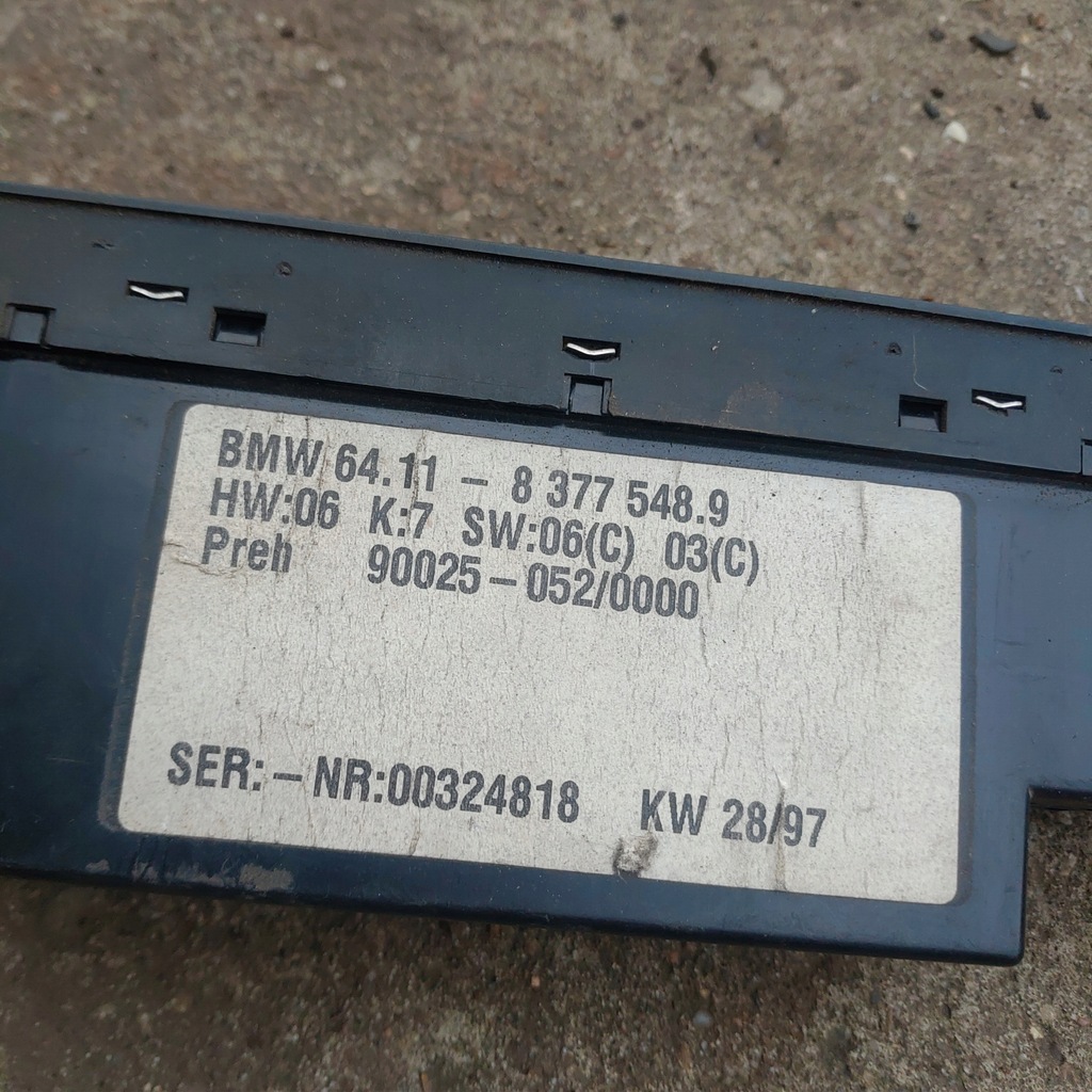 фото №4, Bmw e39 панель кондиціонера кліматронік rest 8377548