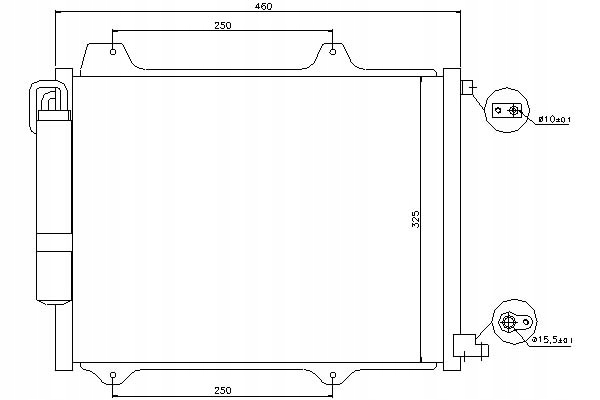 фото №1, Nissens 94754 конденсатор, кондиционер