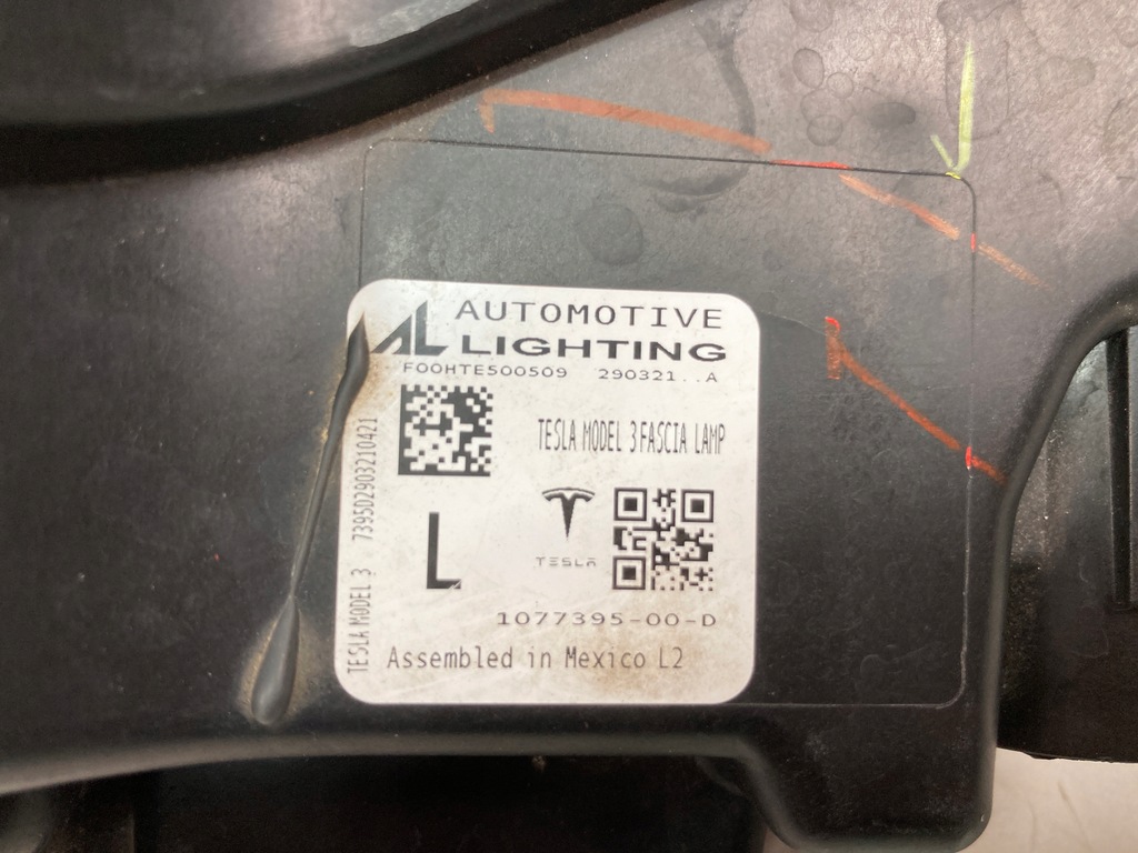 фото №8, Протитуманна фара лівий передній led drl tesla model 3