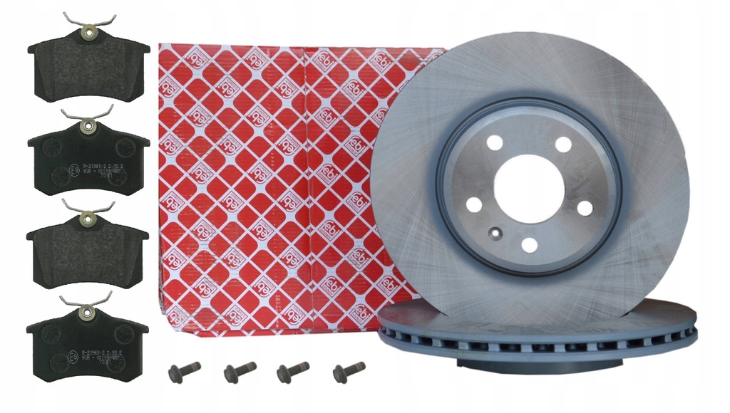 фото №1, Febi гальмівні диски + гальмівні колодки задня vw scirocco golf 4 5 eos