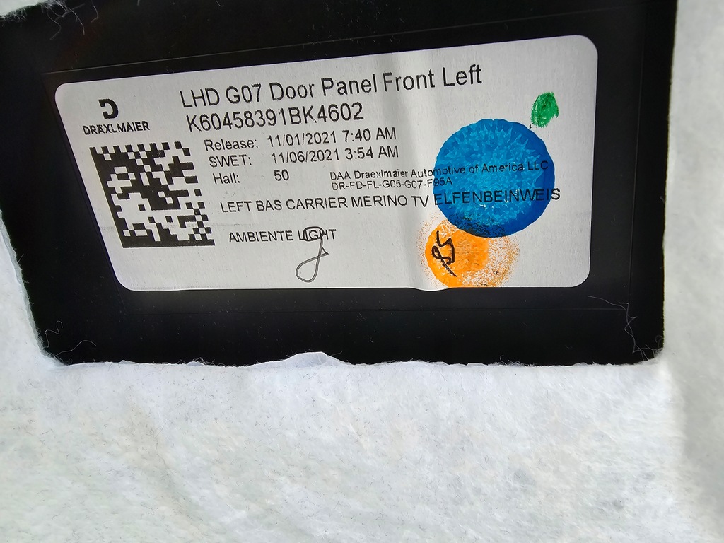 фото №4, Оббивка лівий перед bmw x7 g07