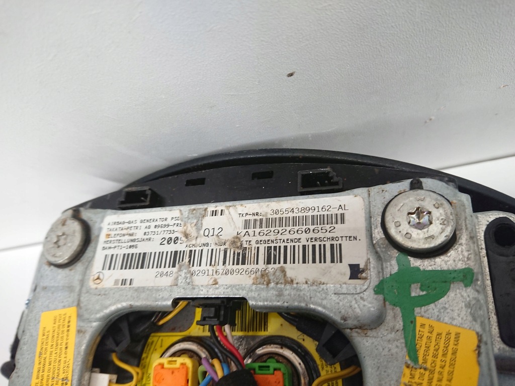 фото №9, Mercedes glk 204 подушка руля подушка безопасности