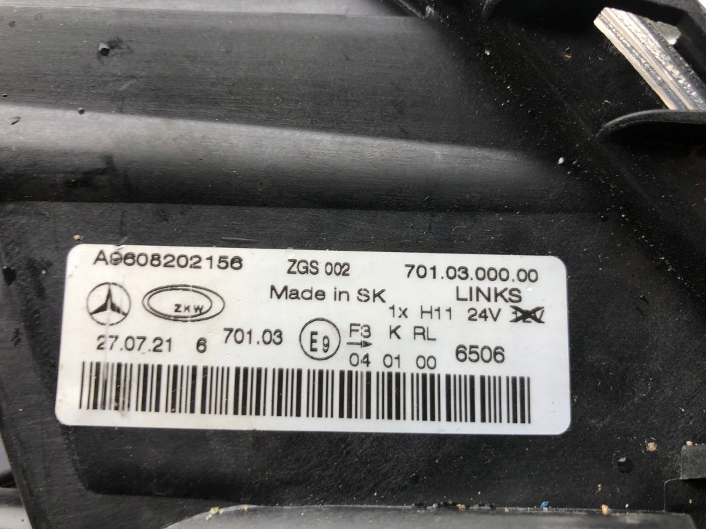 фото №5, Противотуманная фара led drl левый mercedes actros a960