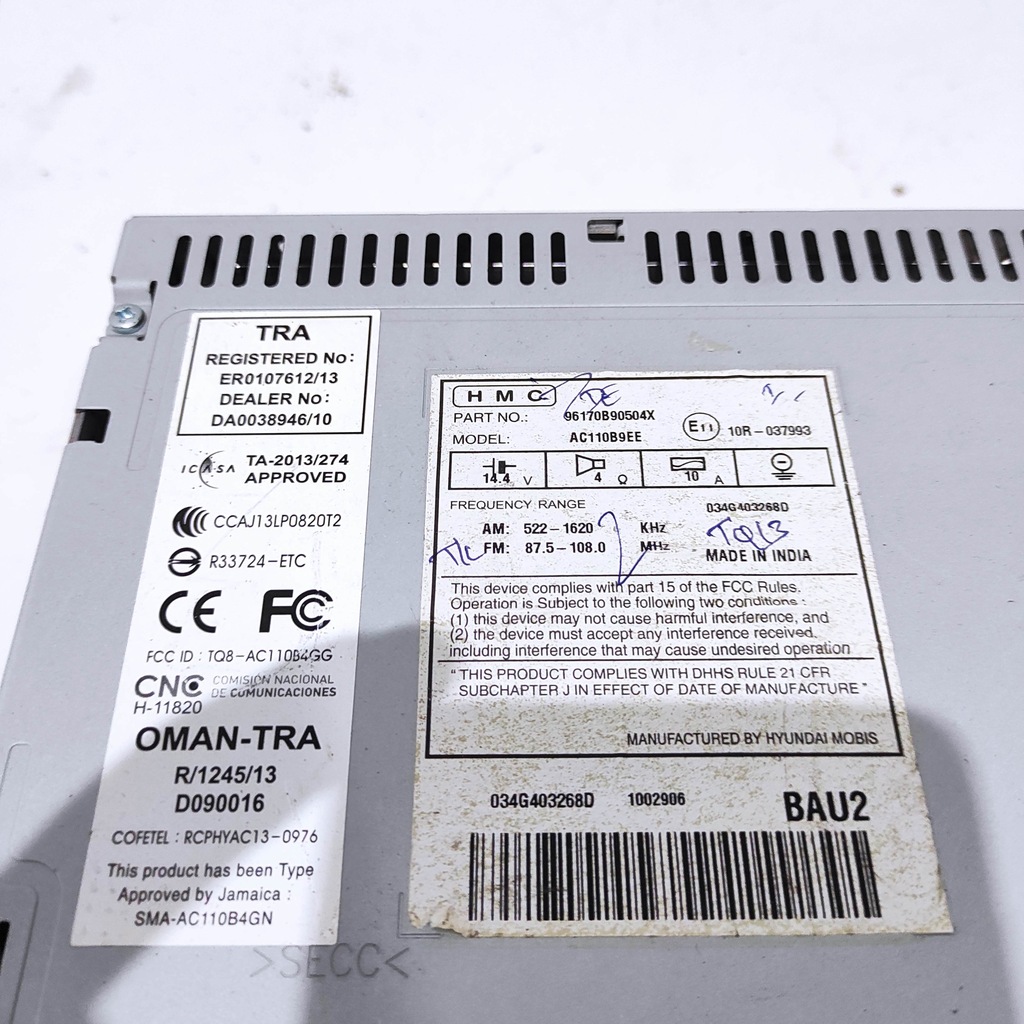 фото №3, Радіо cd hyundai i10 ii 96170-b9050