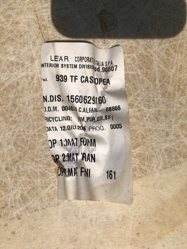 фото №9, Потолок alfa romeo 159 sedan обивка салона