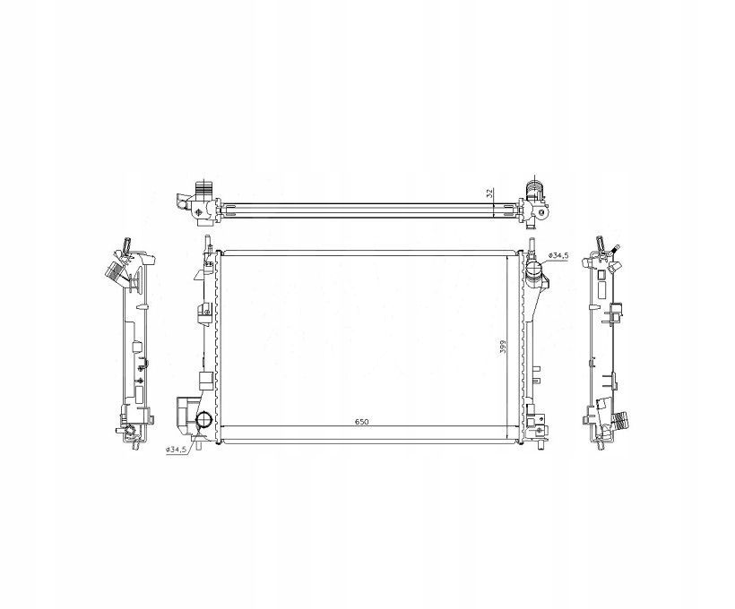 фото №1, Радіатор wody opel signum 06.03- 1300246