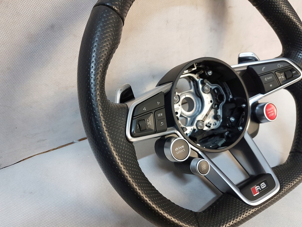 фото №7, Воздуховод лепестки переключения кожа руль wheel multi audi r8 4s 4s0419091g