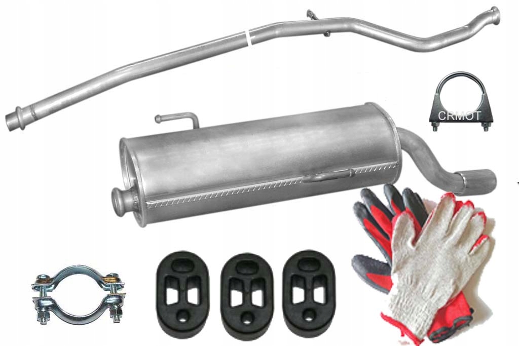 фото №1, Peugeot 206 + 1,1 1,4 44-55kw труба средняя гаситель конечный