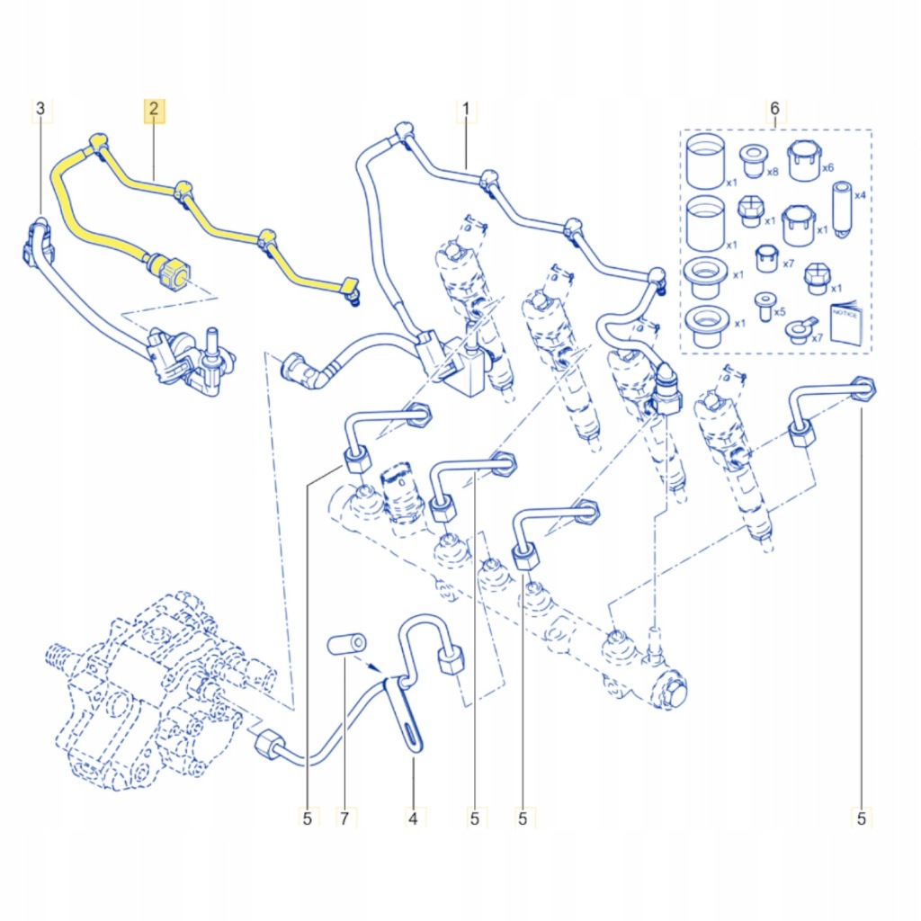 Шланг пабтрубок  труба топлива renault grand scenic megane scenic 1.9 dci Цена