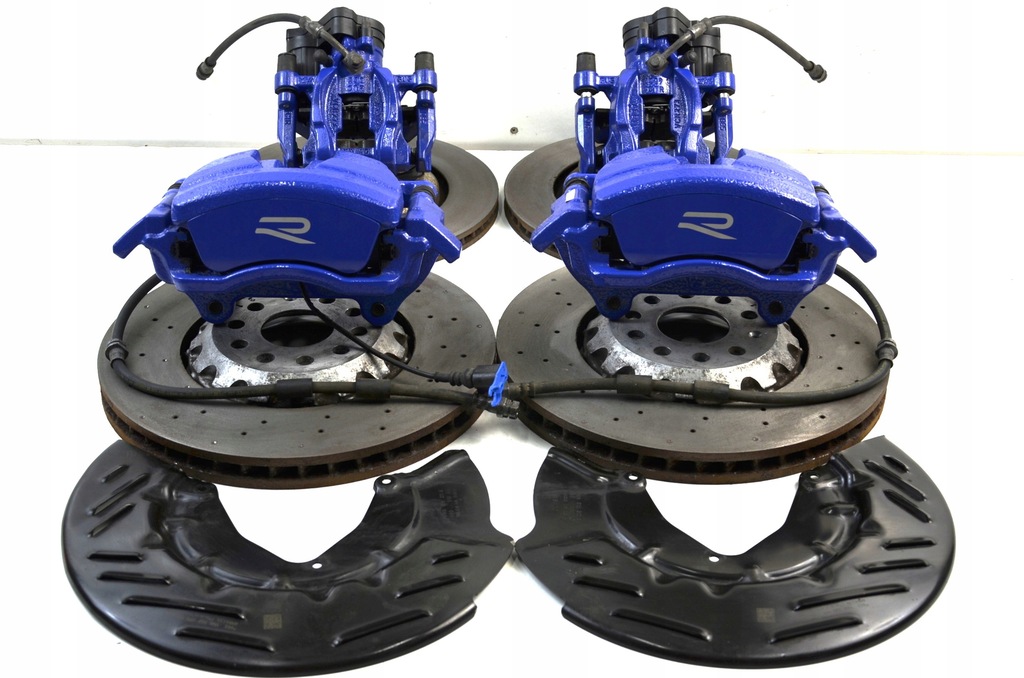фото №1, Vw arteon r 2.0 tsi суппорты тормозные диски тормозные колодки перед задняя комплект диаметр 357mm