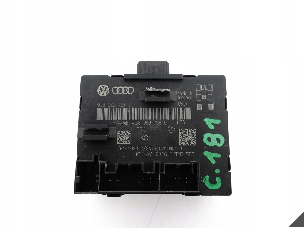 фото №1, Audi a7 s7 a6 s6 4g8 4g0 c7 lift 10-18 модуль двері задня p=l