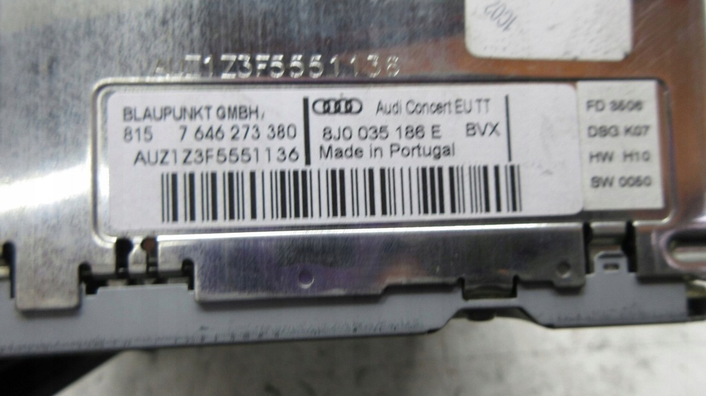 фото №5, Audi tt 8j радио cd 8j0035186e проигрыватель