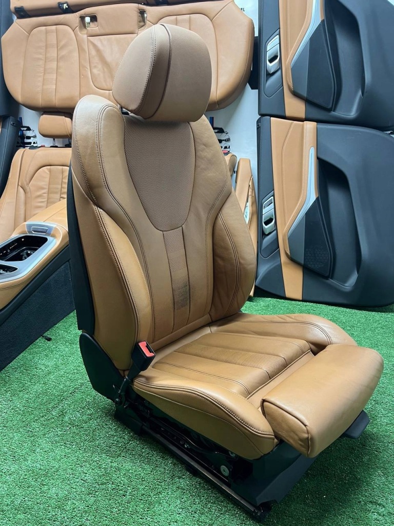 фото №7, Bmw x5 x6 x7 g05 g06 g07 интерьер сиденье левый merino cognac с подогревом