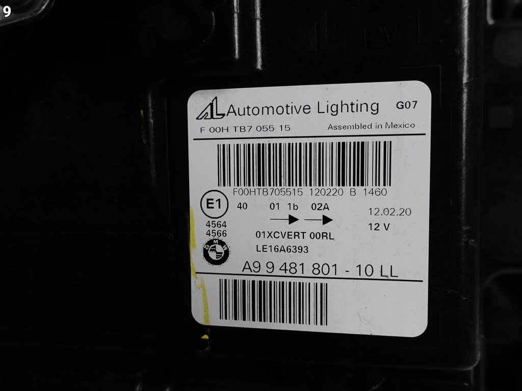 фото №10, Bmw x7 g07 18-22 лампа + модули laser левая перед eu комплектная