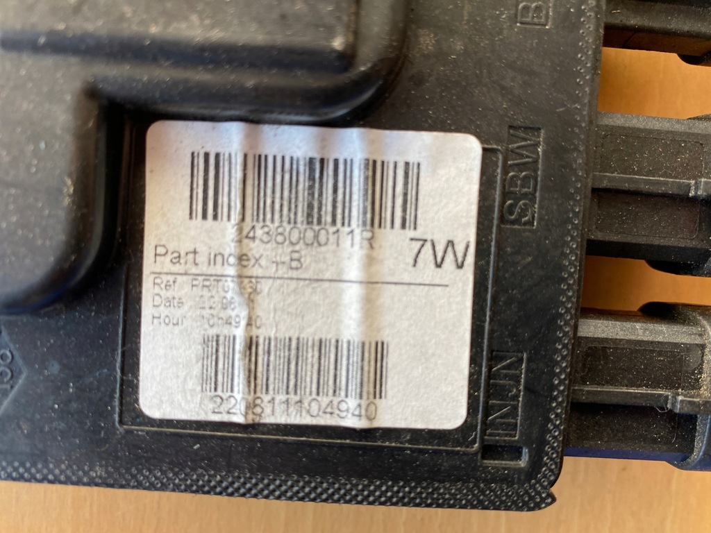 фото №2, Модуль акумулятор renault 243800011r