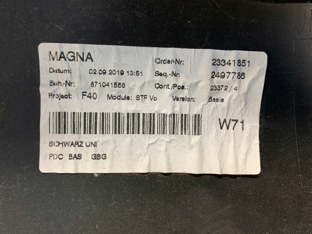 фото №6, Bmw f40 бампер передній