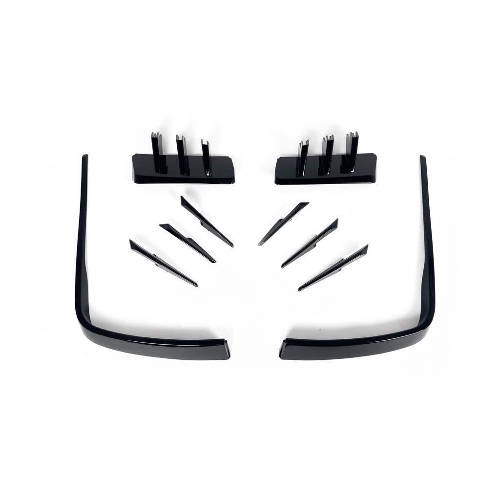 фото №11, Аерокіт набір накладки abt do audi q8 s-line чорний блиск 2019–2023