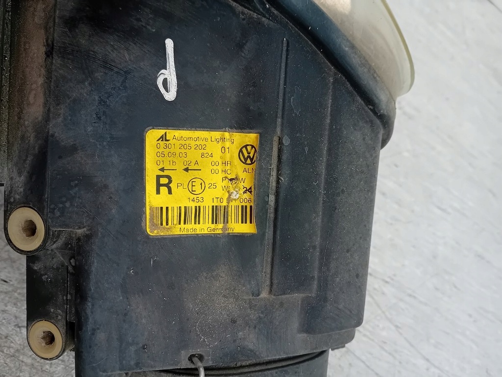 фото №9, Лампа перед правая vw touran i 1t0941006 031205202
