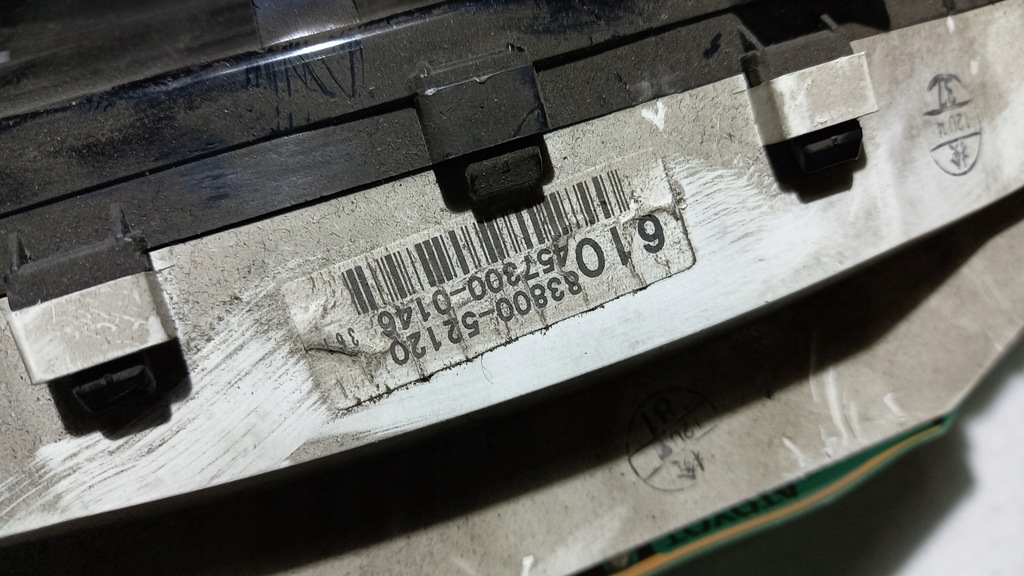 фото №4, Счетчик приборы 83800-52120 toyota yaris i 00r