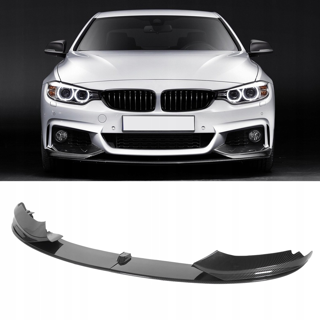 фото №10, 4 szt. спойлер передний бампера дефлектор сплиттер pasuje do serii 4