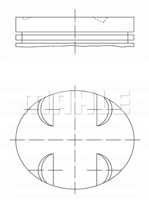 фото №2, Mahle original 005 24 00 поршень