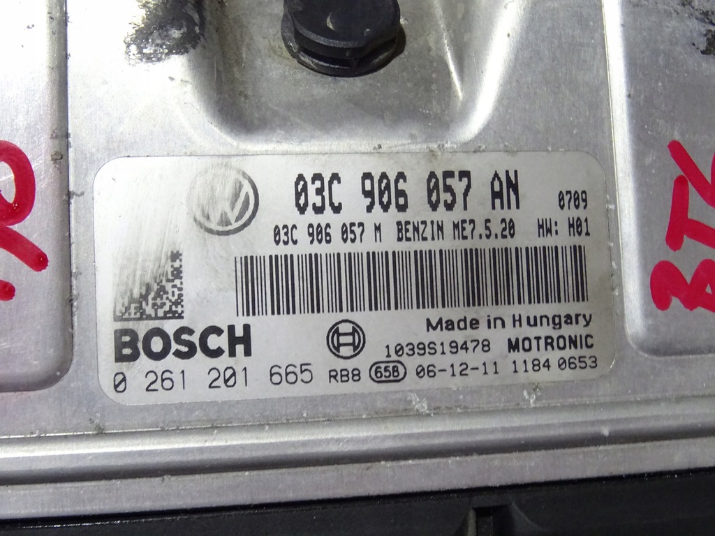 фото №7, Бортовий комп'ютер лічильник набір skoda roomster 1.6 16v bts 10846227190 0261201665