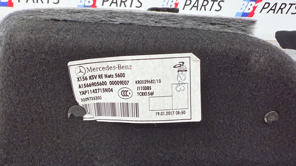 фото №6, Mercedes w156 x156 обшивка правый обивка багажника czarna ładna