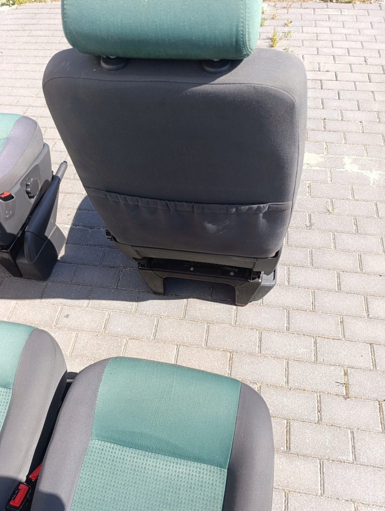 фото №8, Vw t5 t5 lift t6 комплект сидінь 8 місць тримісне сидіння подвійний підставка для сидіння 1/2/3 ряд