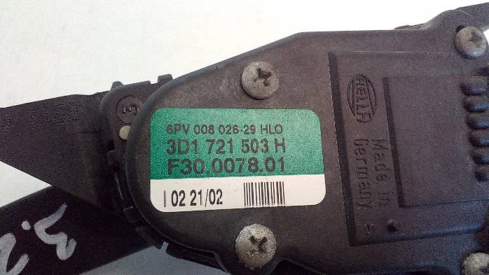 фото №7, Потенциометр педаль газа vw phaeton 3,2b 3d1721503h