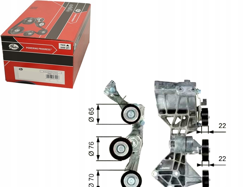 Ролик натягувача mercedes gates t39064 Доставка