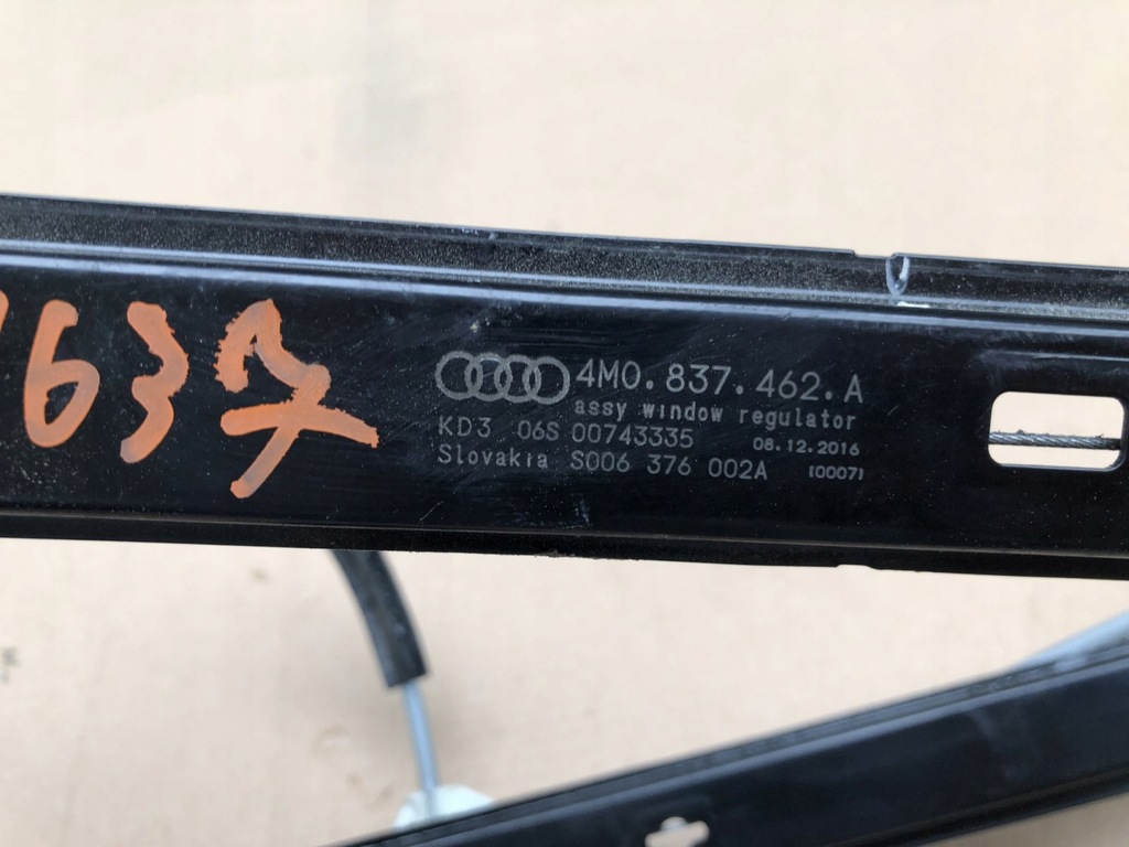 фото №7, Механизм стекло правый перед audi q7 4m 4m0837462a