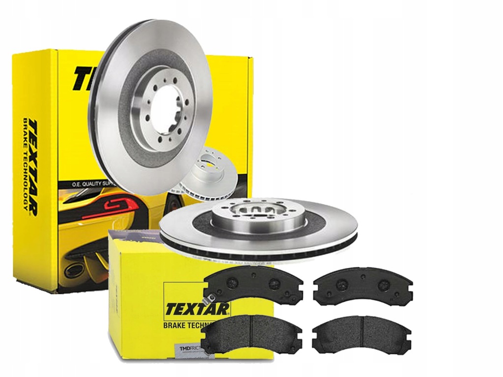 фото №1, Тормозные диски тормозные колодки textar перед pajero sport i 314mm