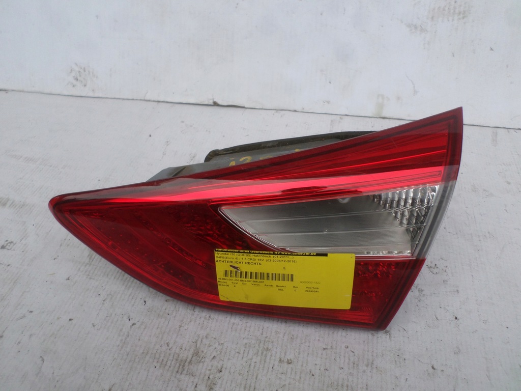 фото №1, Лампа задня w кришка права hyundai i30 ii hb