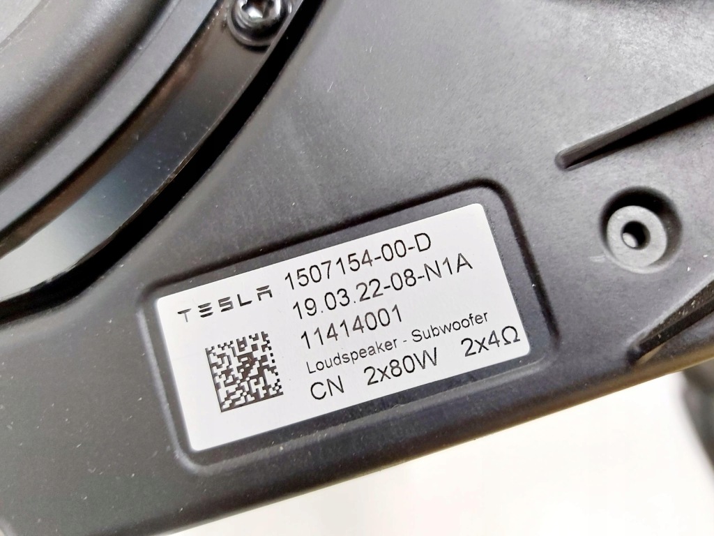 Tesla y model y 22r. сабвуфер динамик низкочастотный 1507154-00-d с Разборки