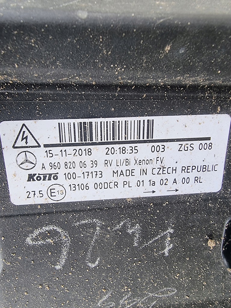 фото №7, Лампа ліва перед mercedes actros mp4 a9608200639 ксенон - cała