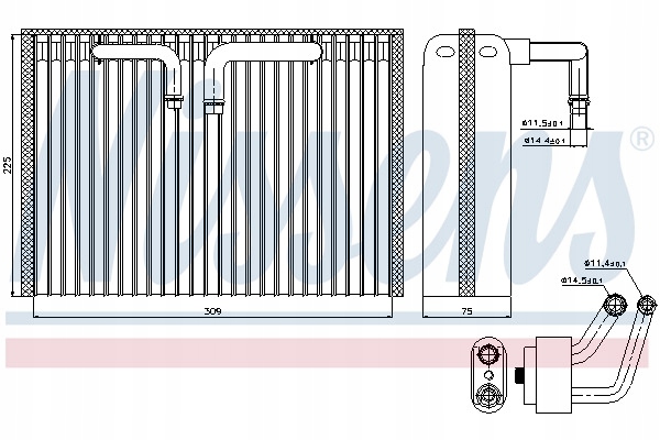 фото №9, Випарник кондиціонера nissens 92296 pl dystrybucja