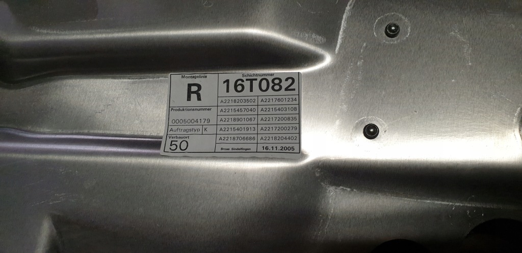 фото №11, Механізм підйомник скло лист r mercedes s w221