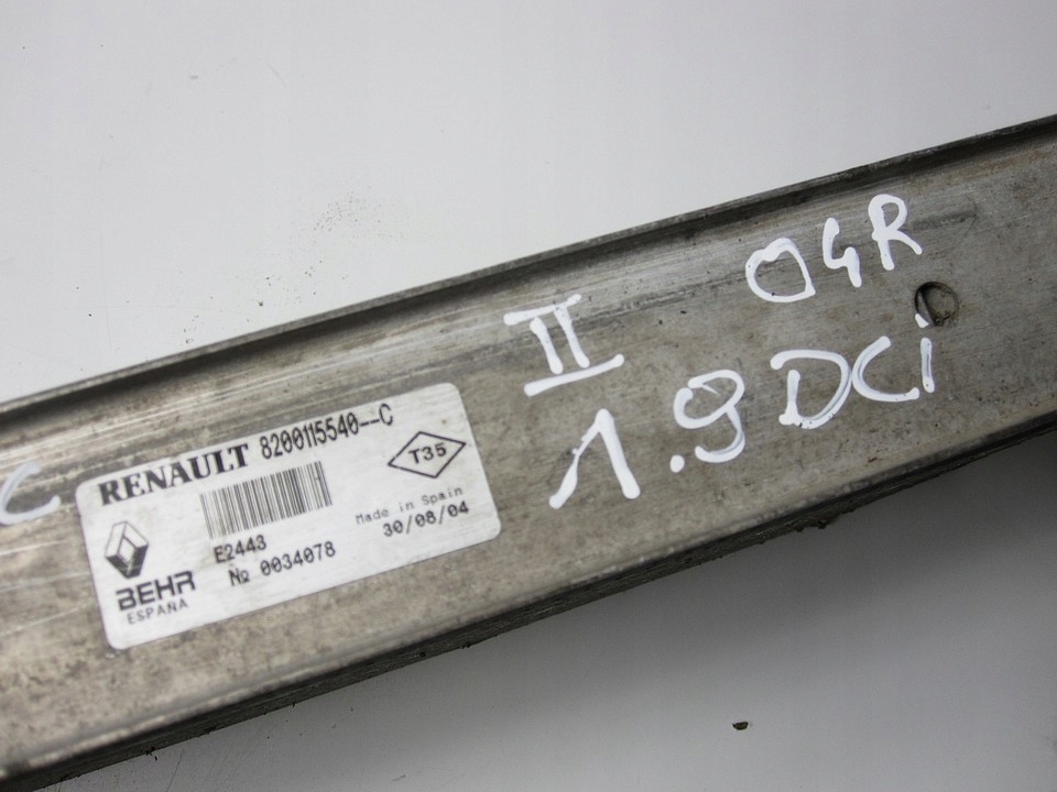 фото №4, Інтеркулер renault grand scenic ii 1.9dci 04r