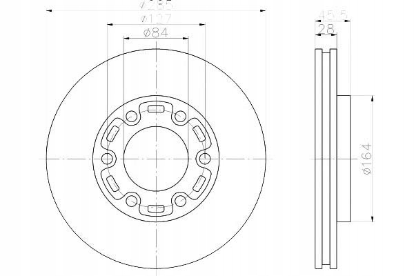 фото №1, Тормозные диски тормозные 2szt toyota перед hi-ace 95-06 te