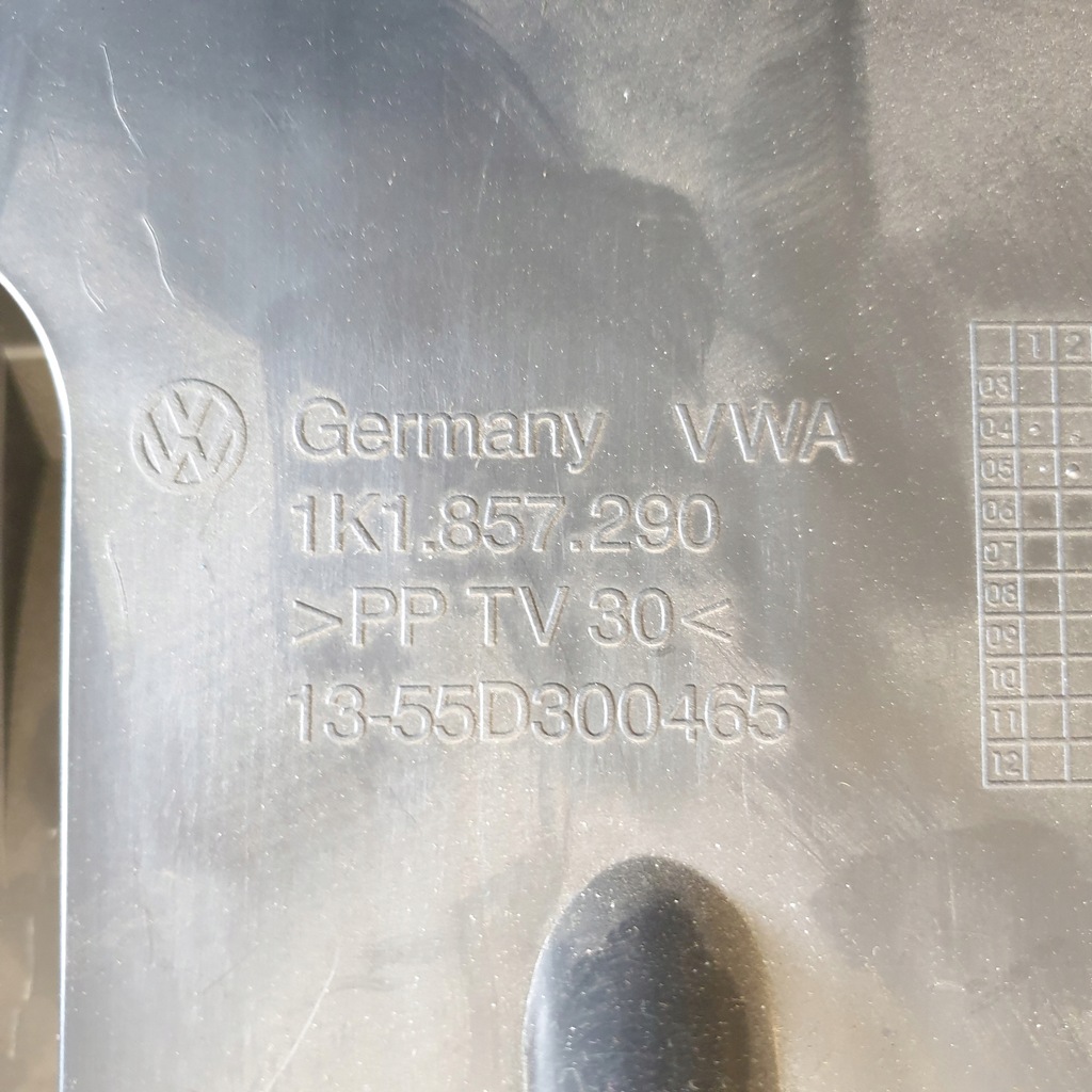 фото №13, Бардачок пасажира консолі чорний vw golf v 1k оригінальний номер eu